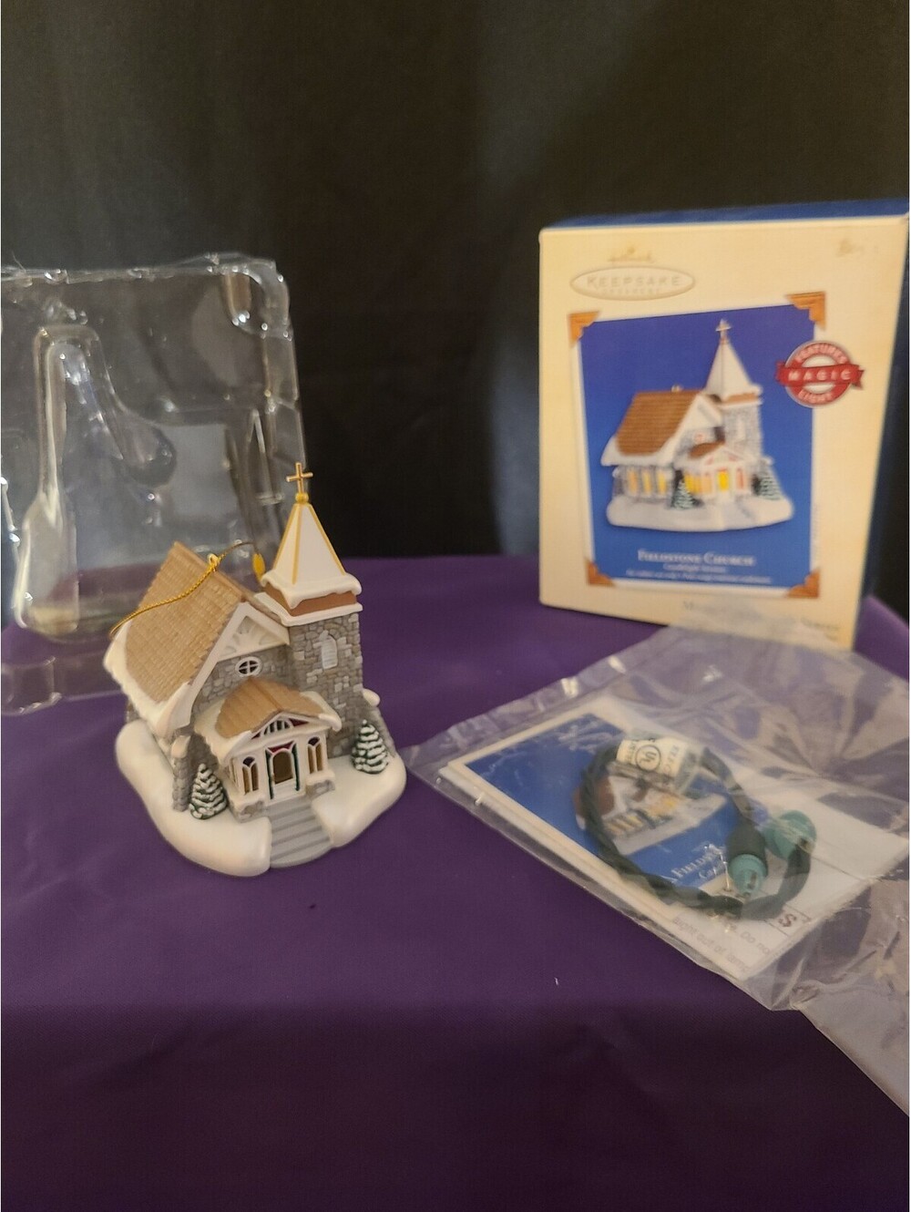 Hallmark Keepsake Ornament Fieldstone Church Christmas Decoration
